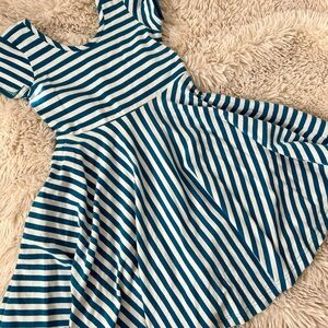 Eleanor Rose Blue and White Striped Dress